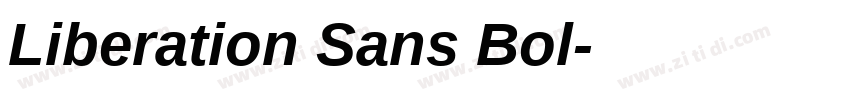 Liberation Sans Bol字体转换